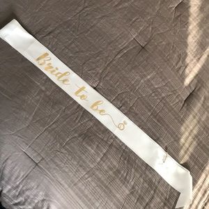 Bride to be sash